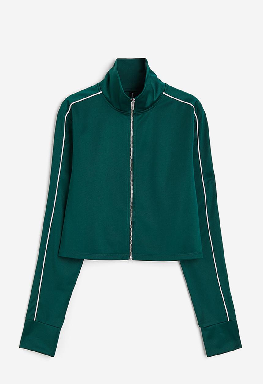 H&M - Track jacket - dark green