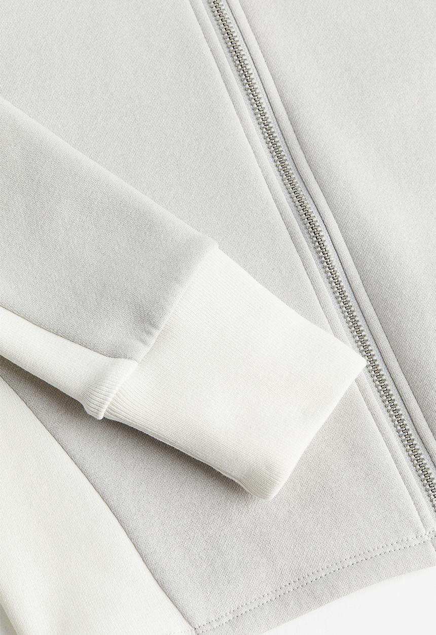 H&M - Track jacket - light grey/block coloured