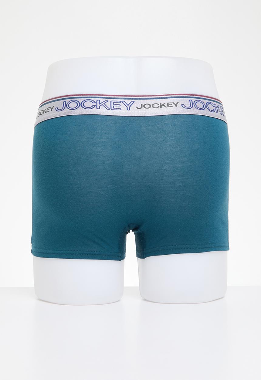 Jockey - 2 Pack new gen pouch trunk - Black/Tidal Teal