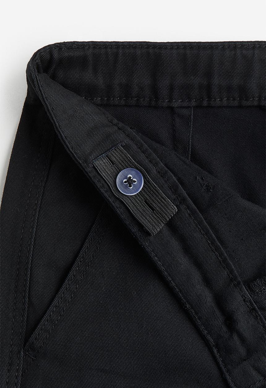 H&M - Relaxed fit chinos - black
