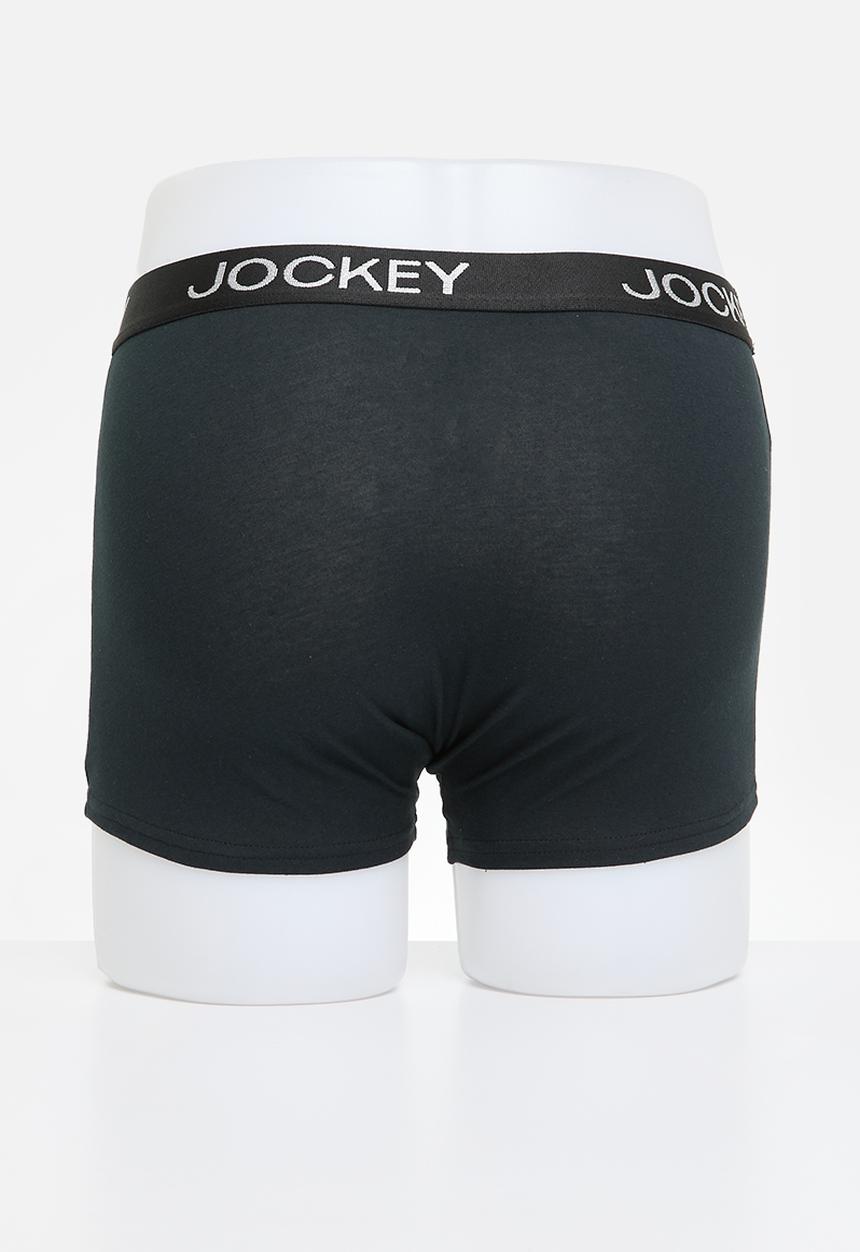 Jockey - 3 Pack value pouch trunk  - Ocean Cavern/Deep Sangria/Black