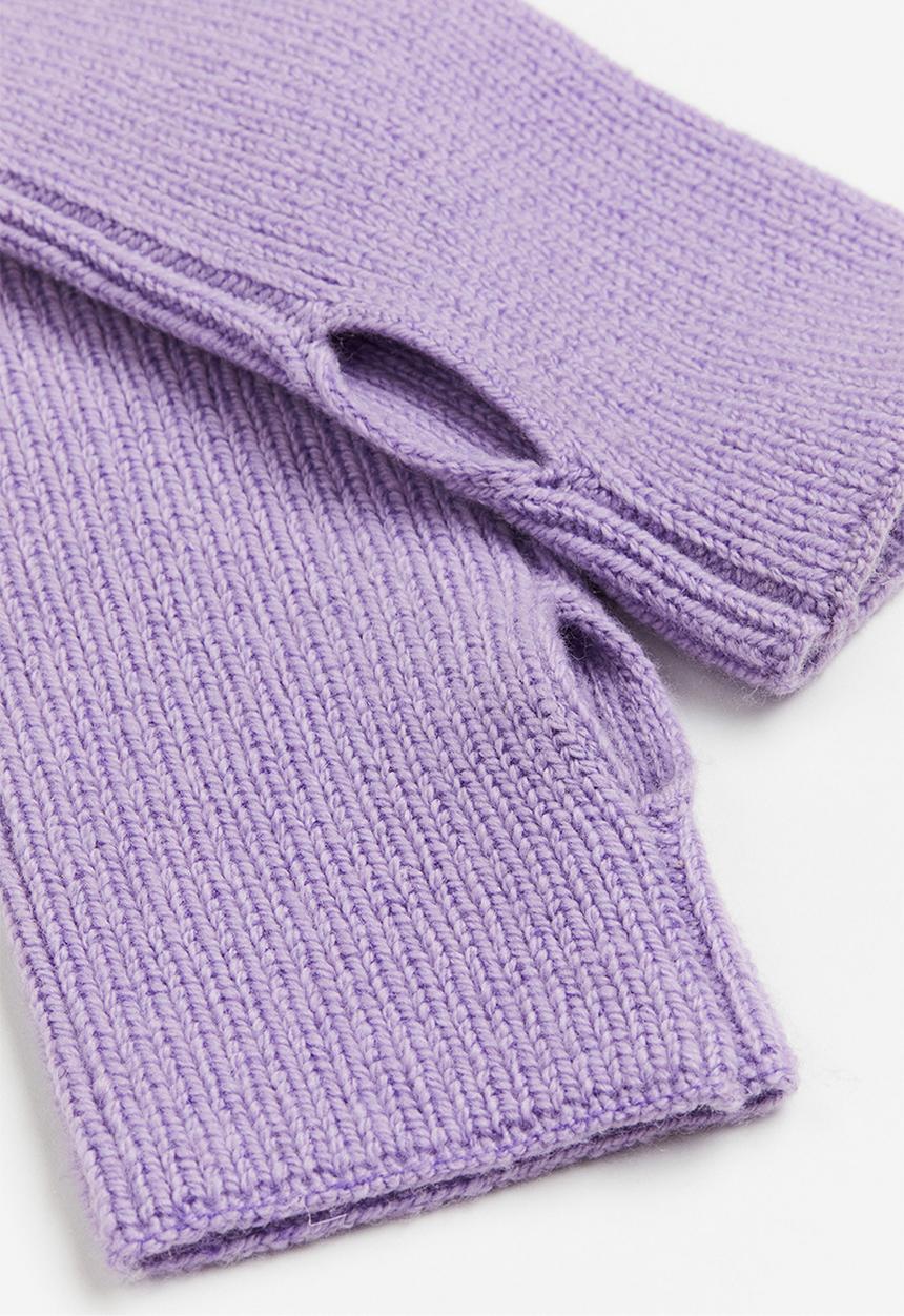 H&M - Fingerless gloves - purple