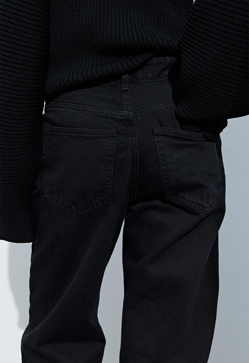 H&M - Wide regular jeans - black