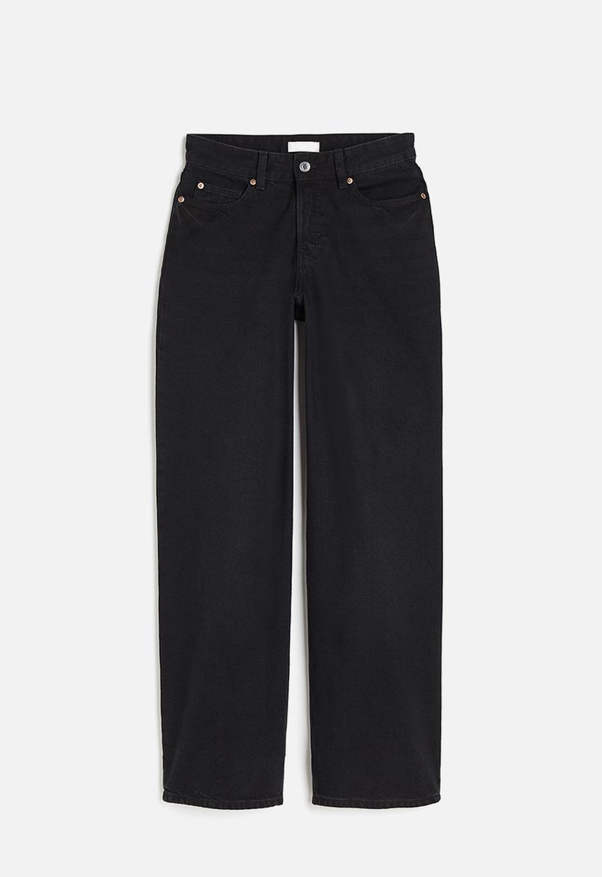 H&M - Wide regular jeans - black