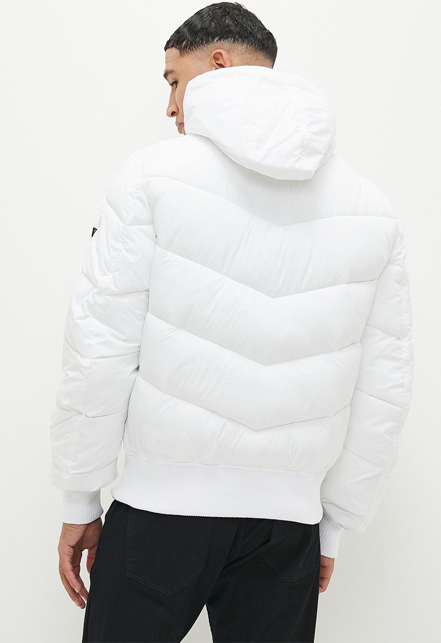 Alpha Industries - Hooded puffer voyager - white