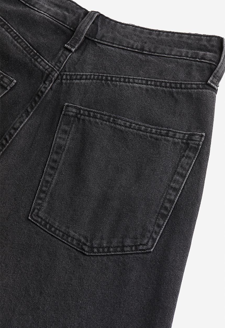 H&M - Wide high jeans - black