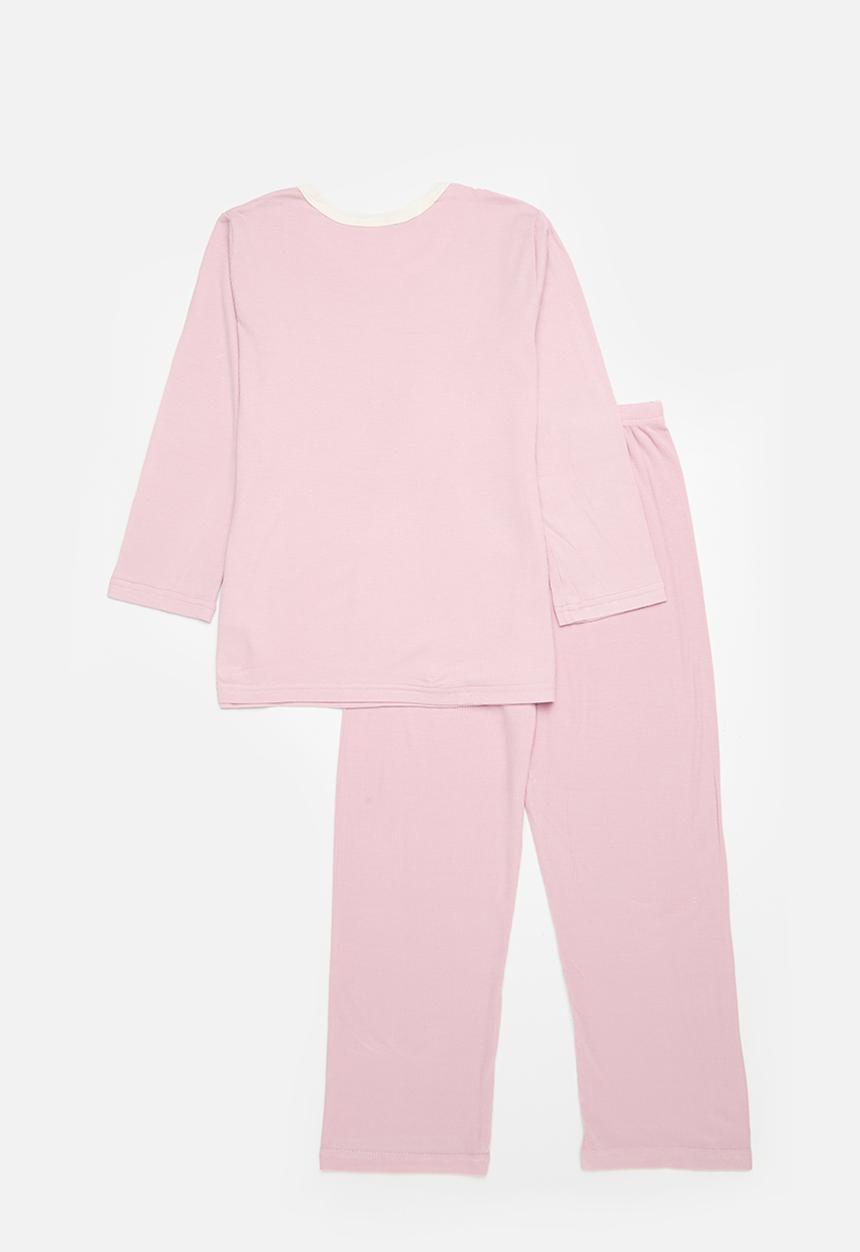 Pop Candy - Contrast pocket pj set - pink