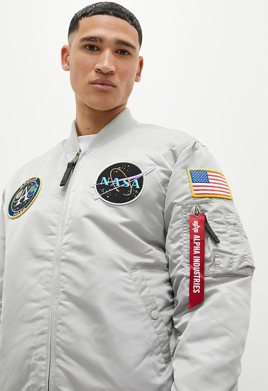 Alpha Industries - Ma-1 vf nasa - pastel grey