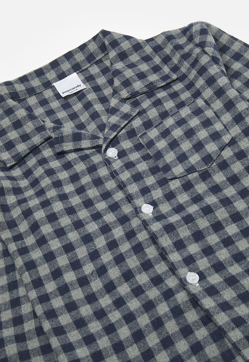 Pop Candy - Check pj set - dark blue