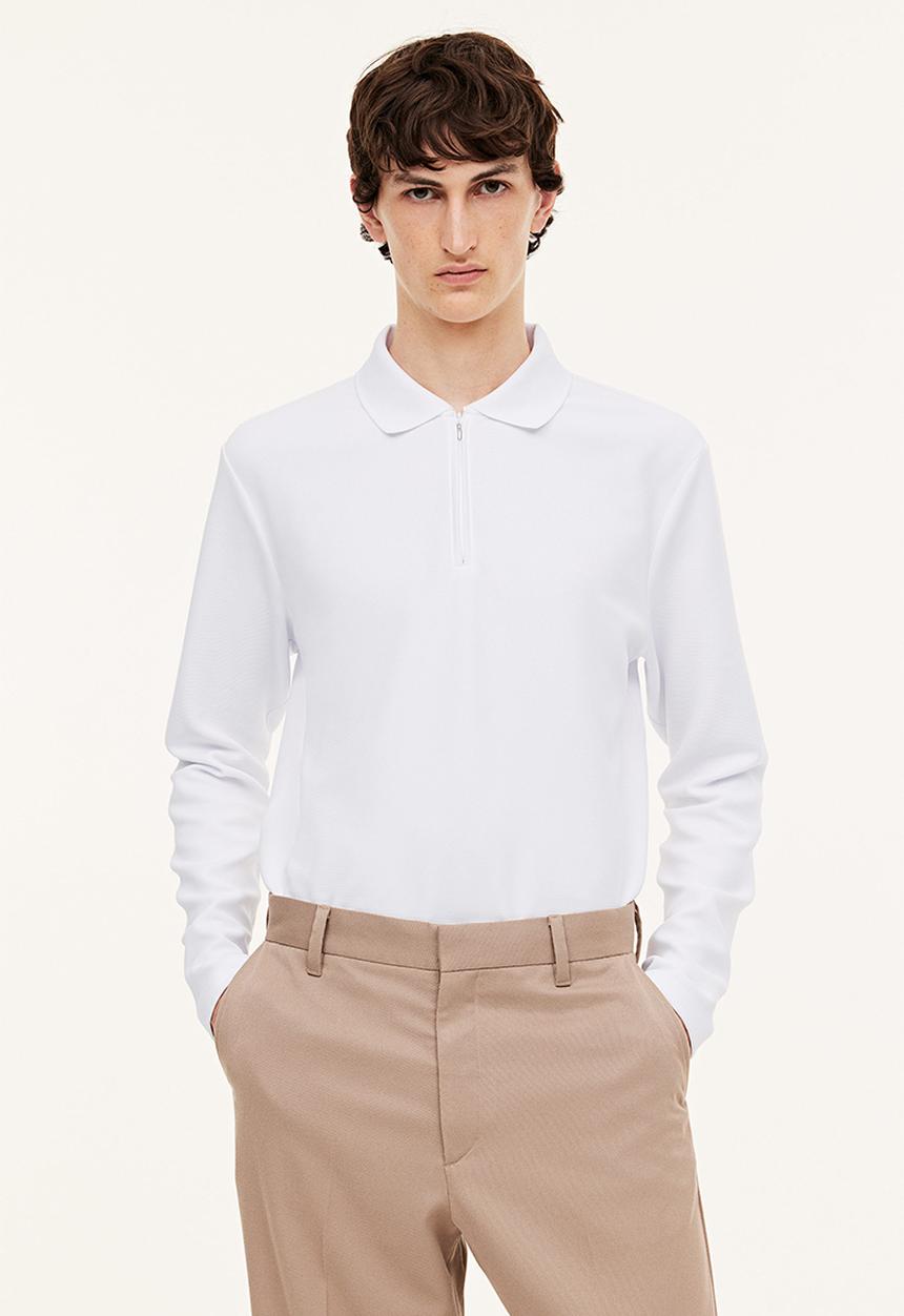 H&M - Slim fit polo shirt - white