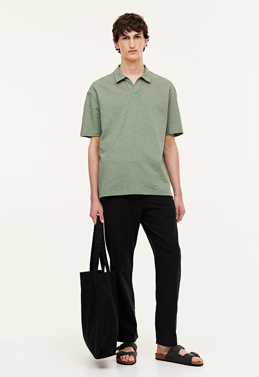 H&M - Relaxed fit polo shirt - green