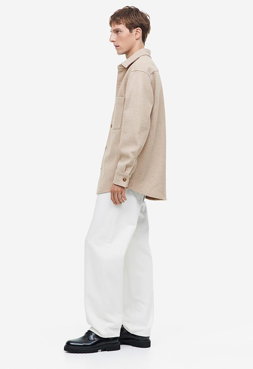 H&M - Loose fit overshirt - beige