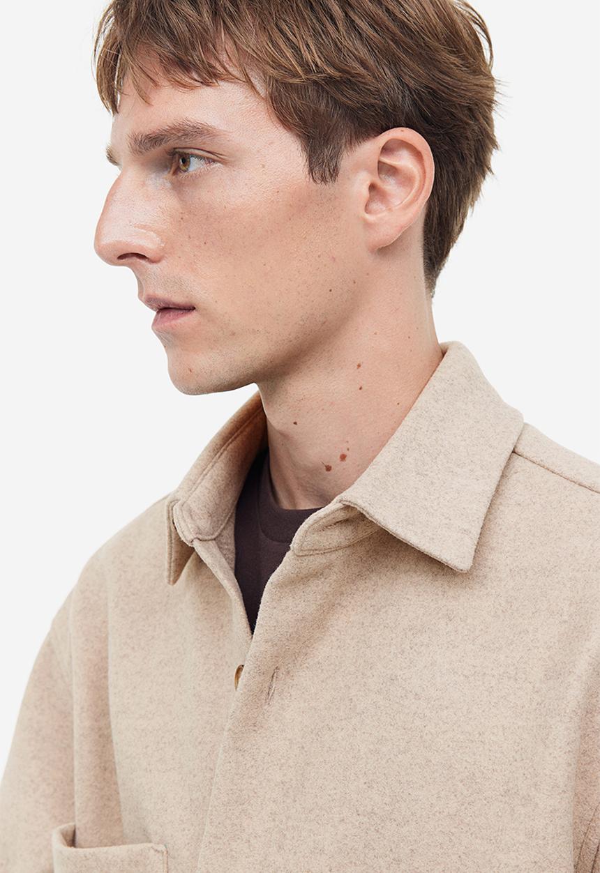 H&M - Loose fit overshirt - beige