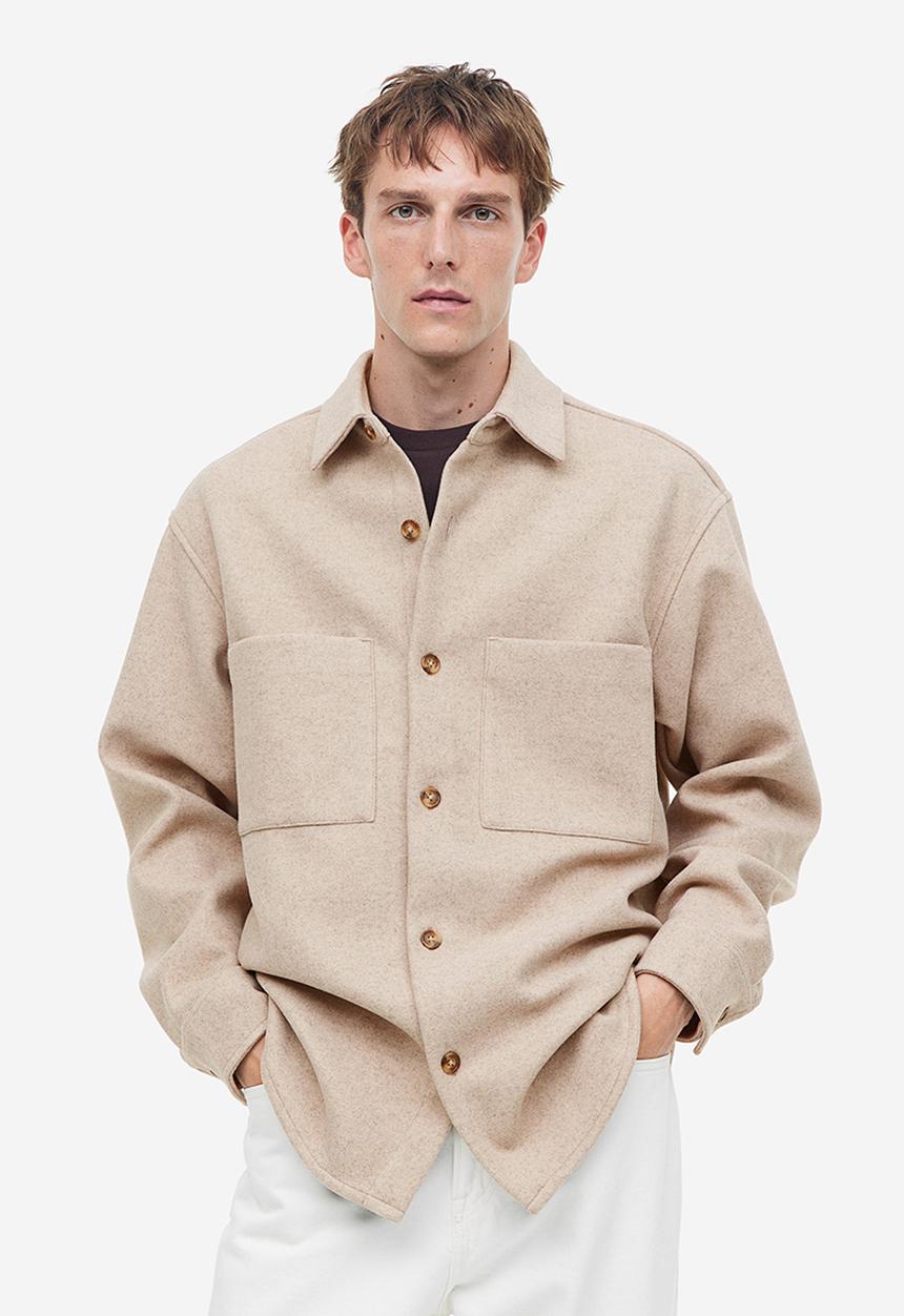 H&M - Loose fit overshirt - beige