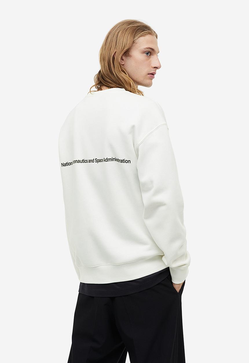 H&M - Relaxed fit sweatshirt - white