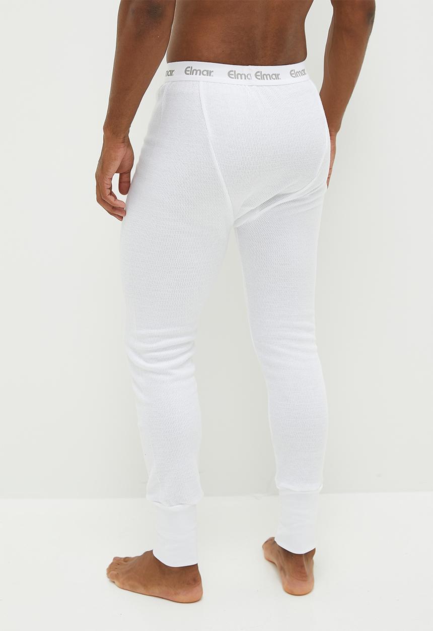 Elmar - 1 Pack Mens Thermal Long John - White