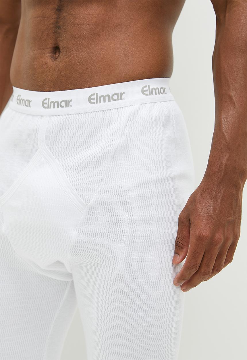 Elmar - 1 Pack Mens Thermal Long John - White