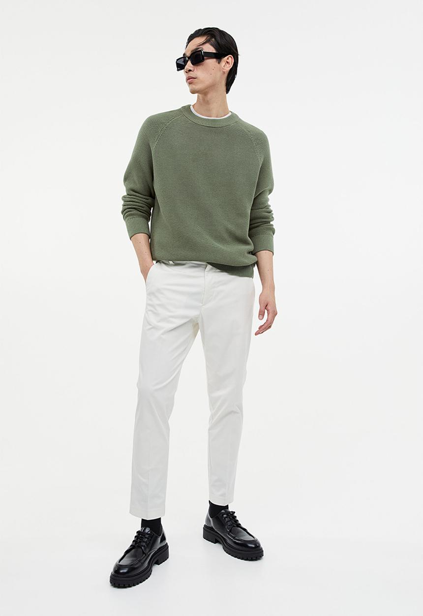 H&M - Regular fit cotton jumper - green