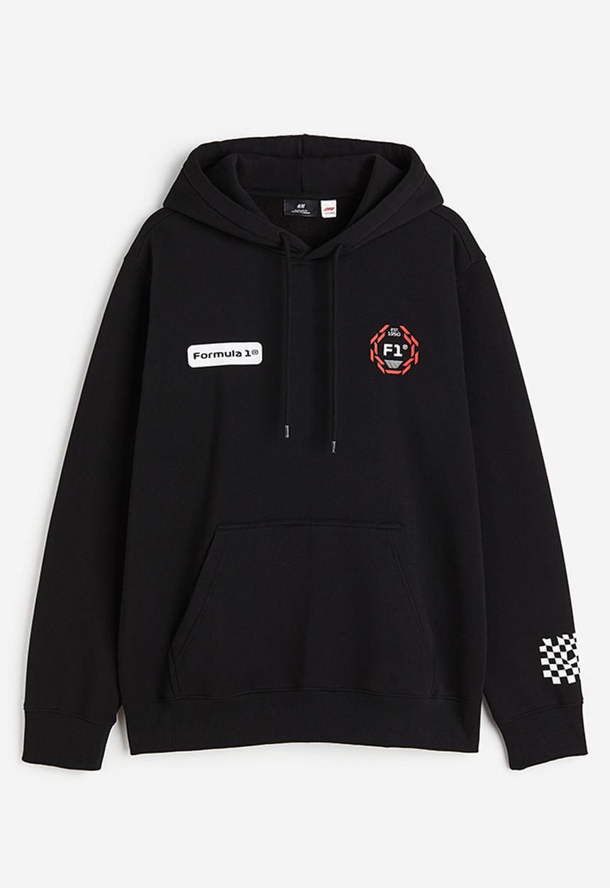H&M - Regular fit hoodie - black