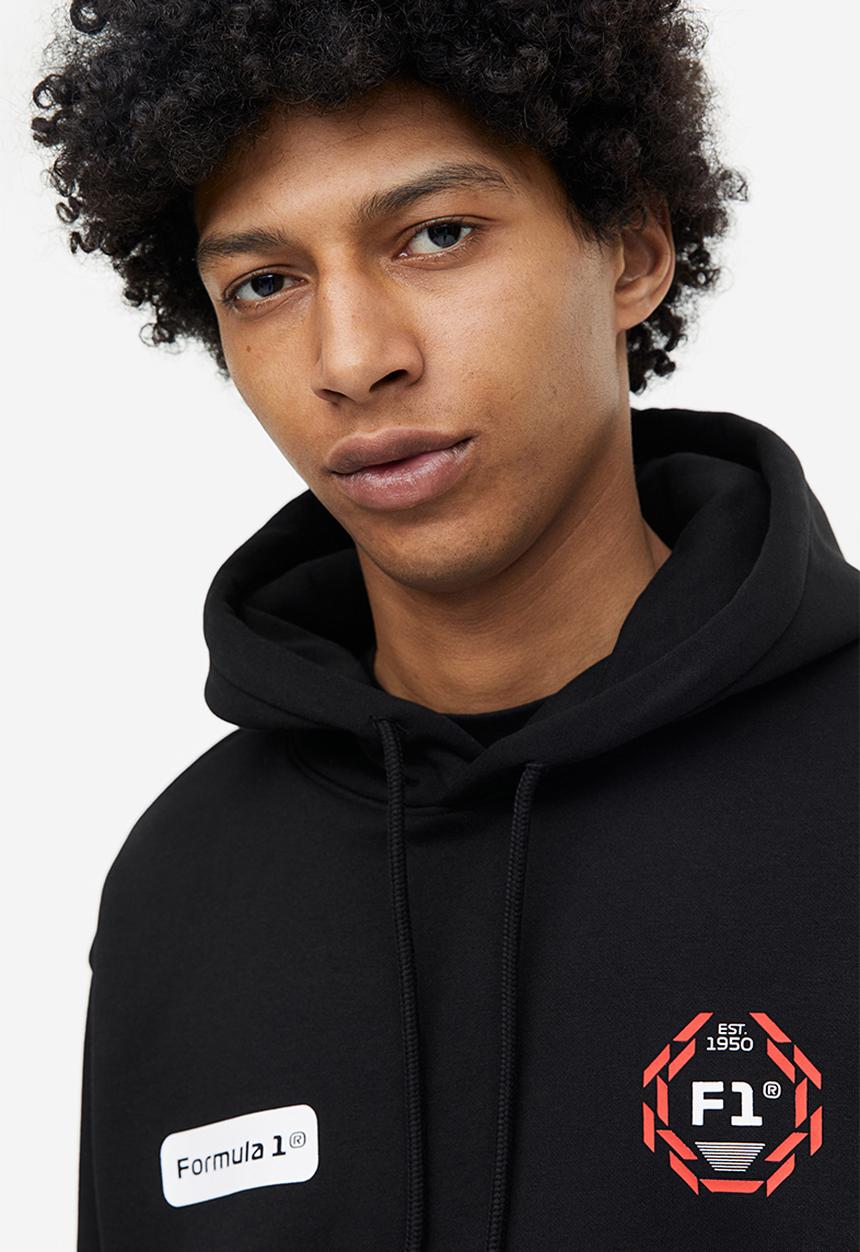 H&M - Regular fit hoodie - black