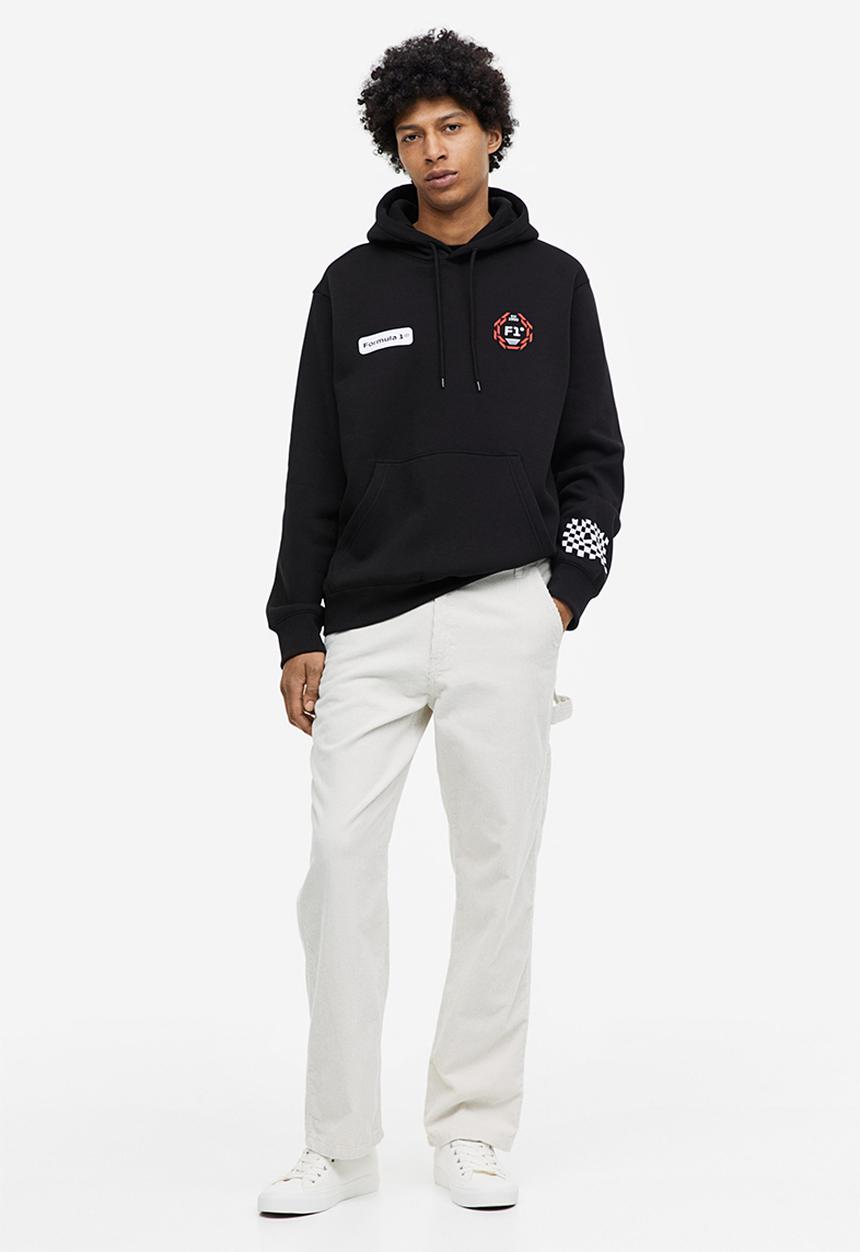 H&M - Regular fit hoodie - black