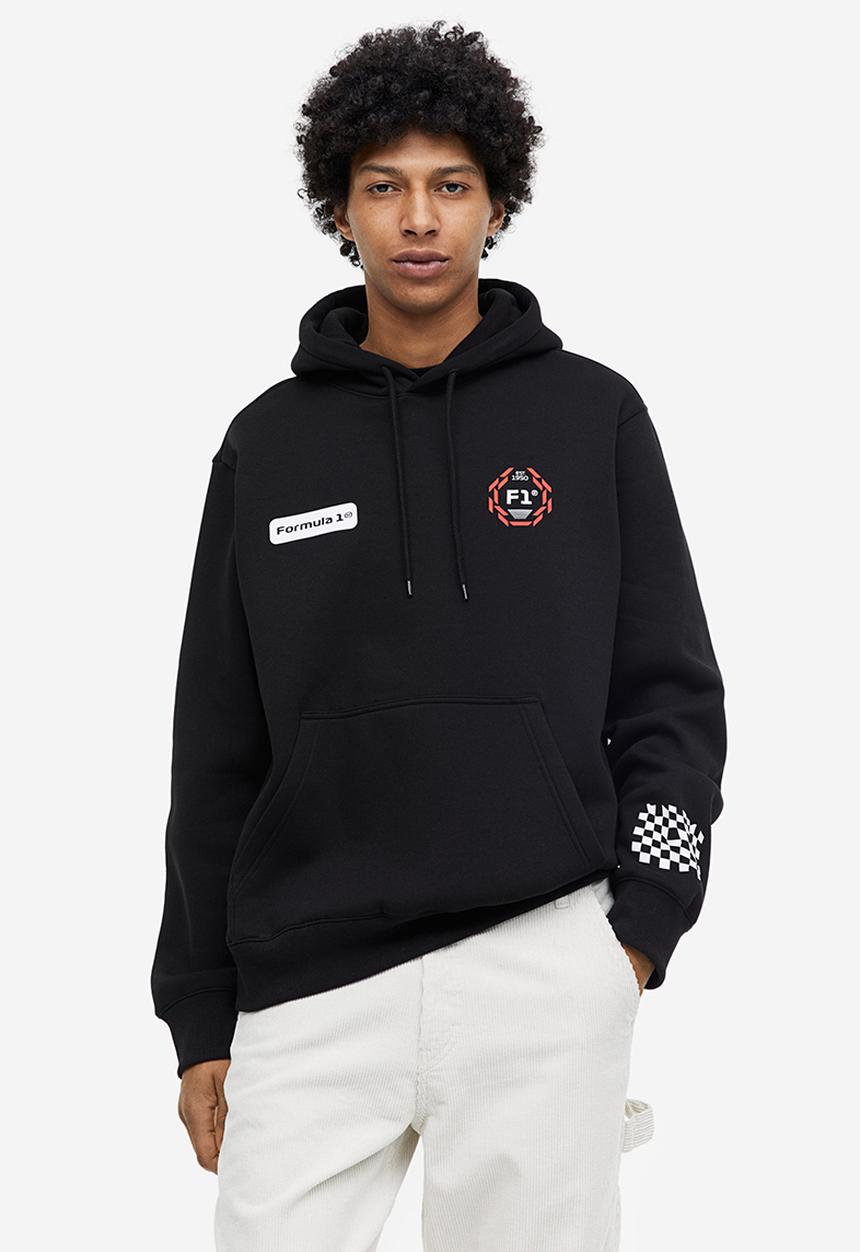 H&M - Regular fit hoodie - black