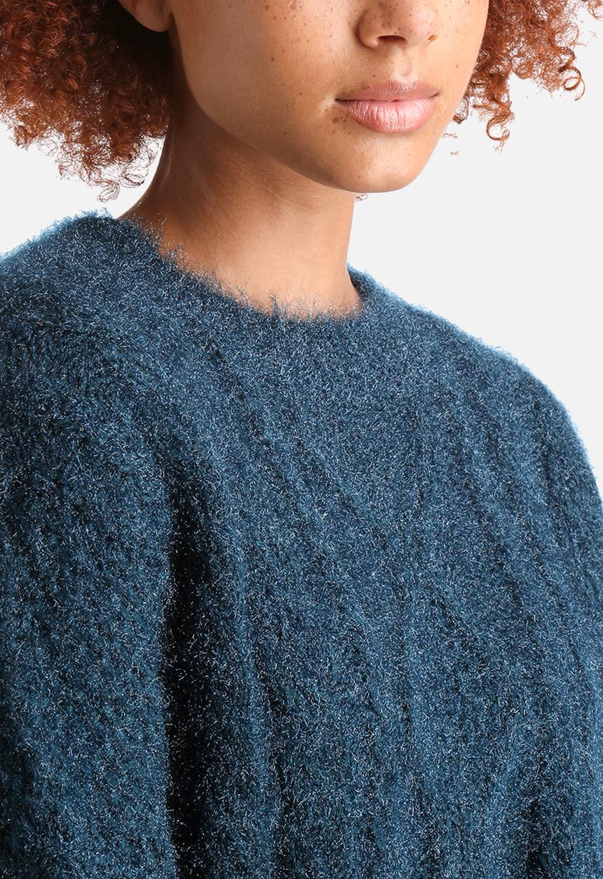 AX Paris - Ribbed Knitted Split Back Jumper