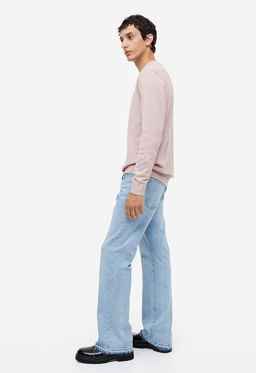 H&M - Slim fit fine-knit cotton jumper - pink