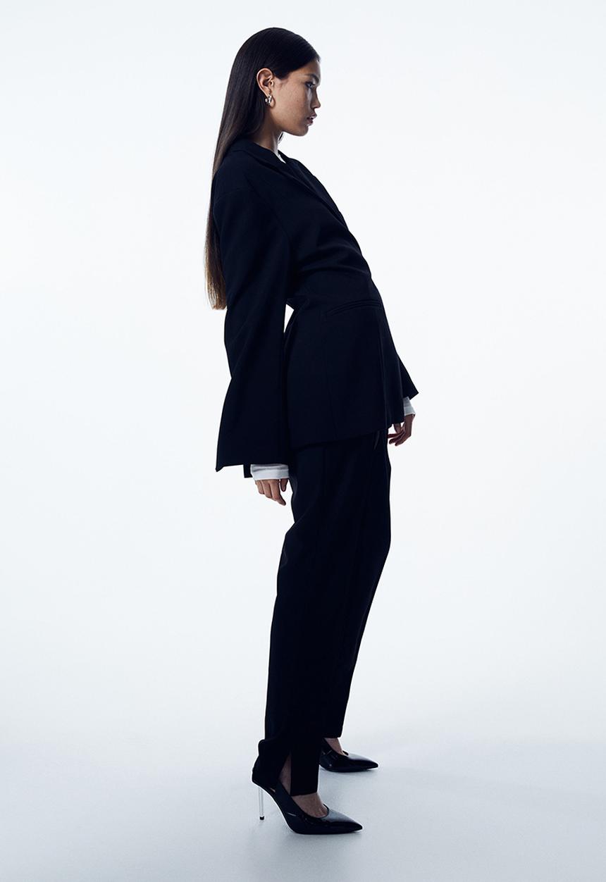 H&M - Double-breasted blazer - black