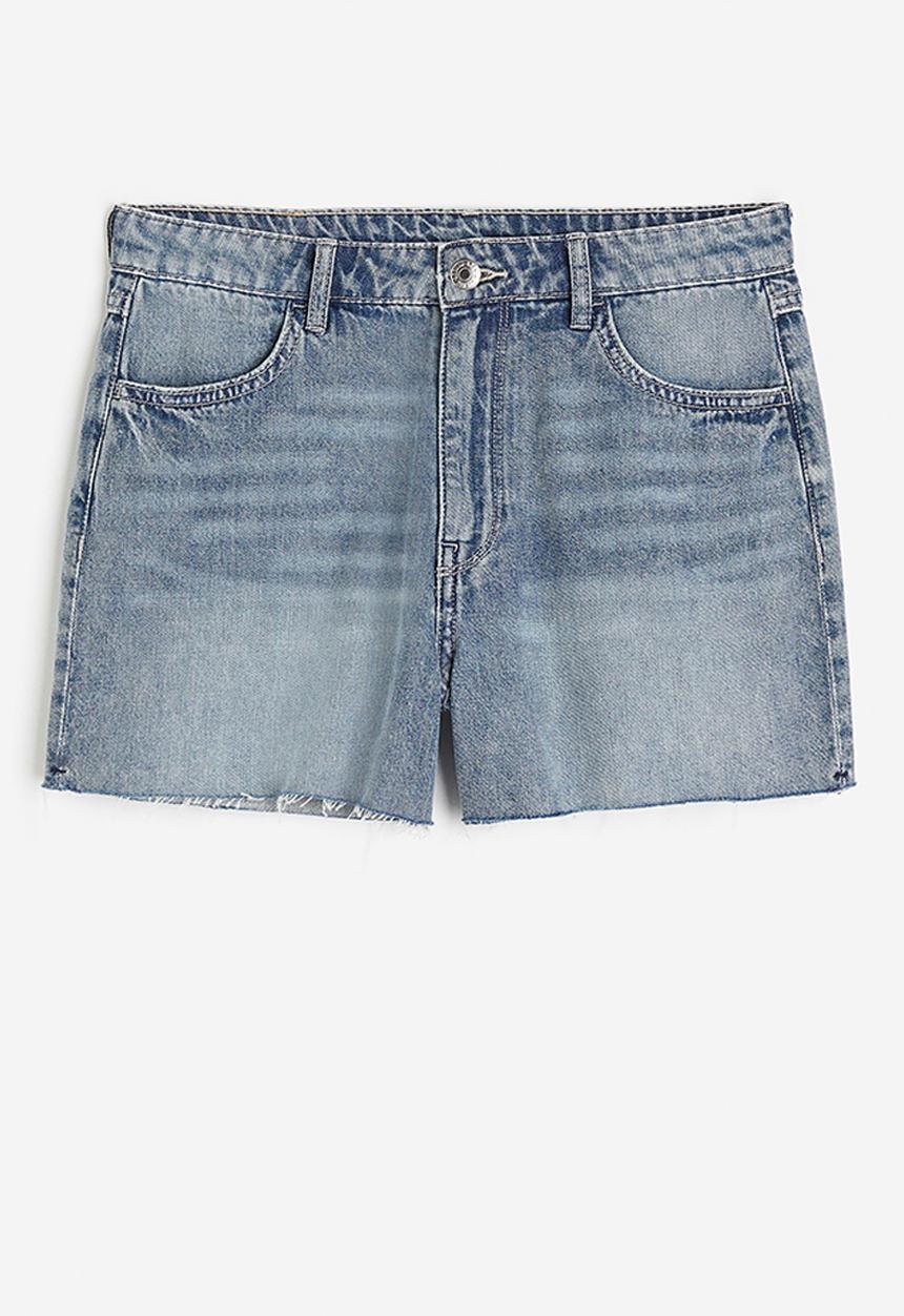 H&M - Feather soft denim shorts - blue