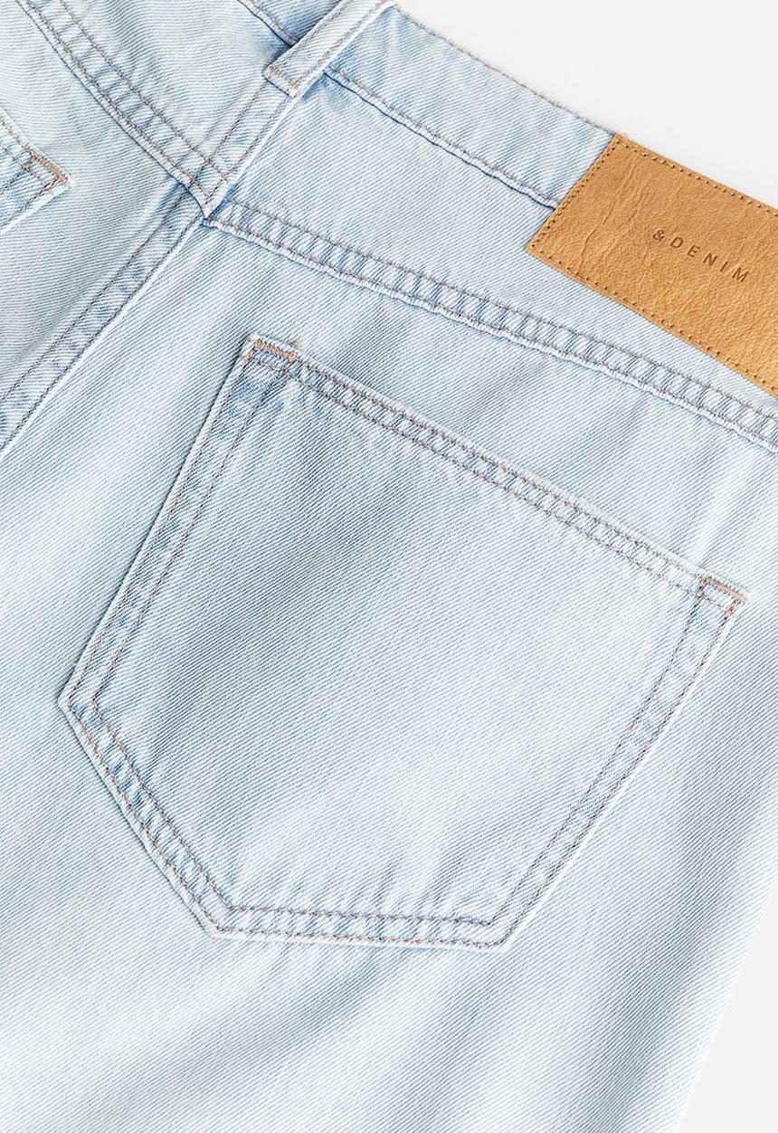 H&M - Feather soft denim shorts - pale denim blue