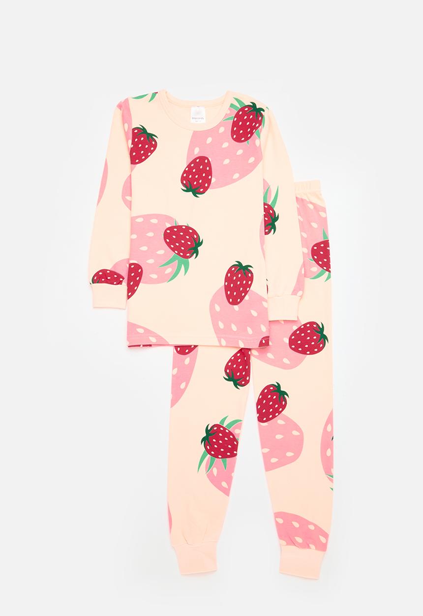 Pop Candy - Strawberry print pj set - pink