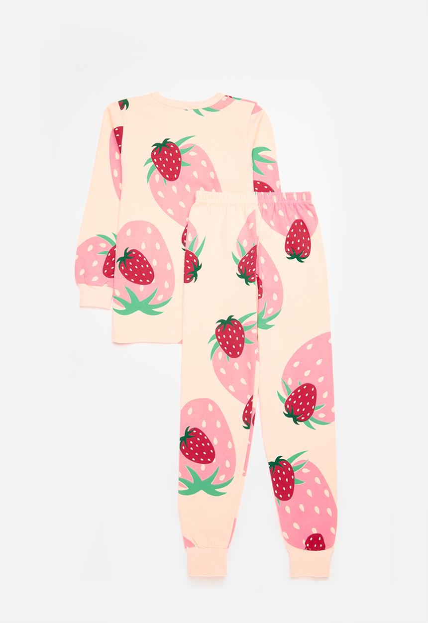 Pop Candy - Strawberry print pj set - pink