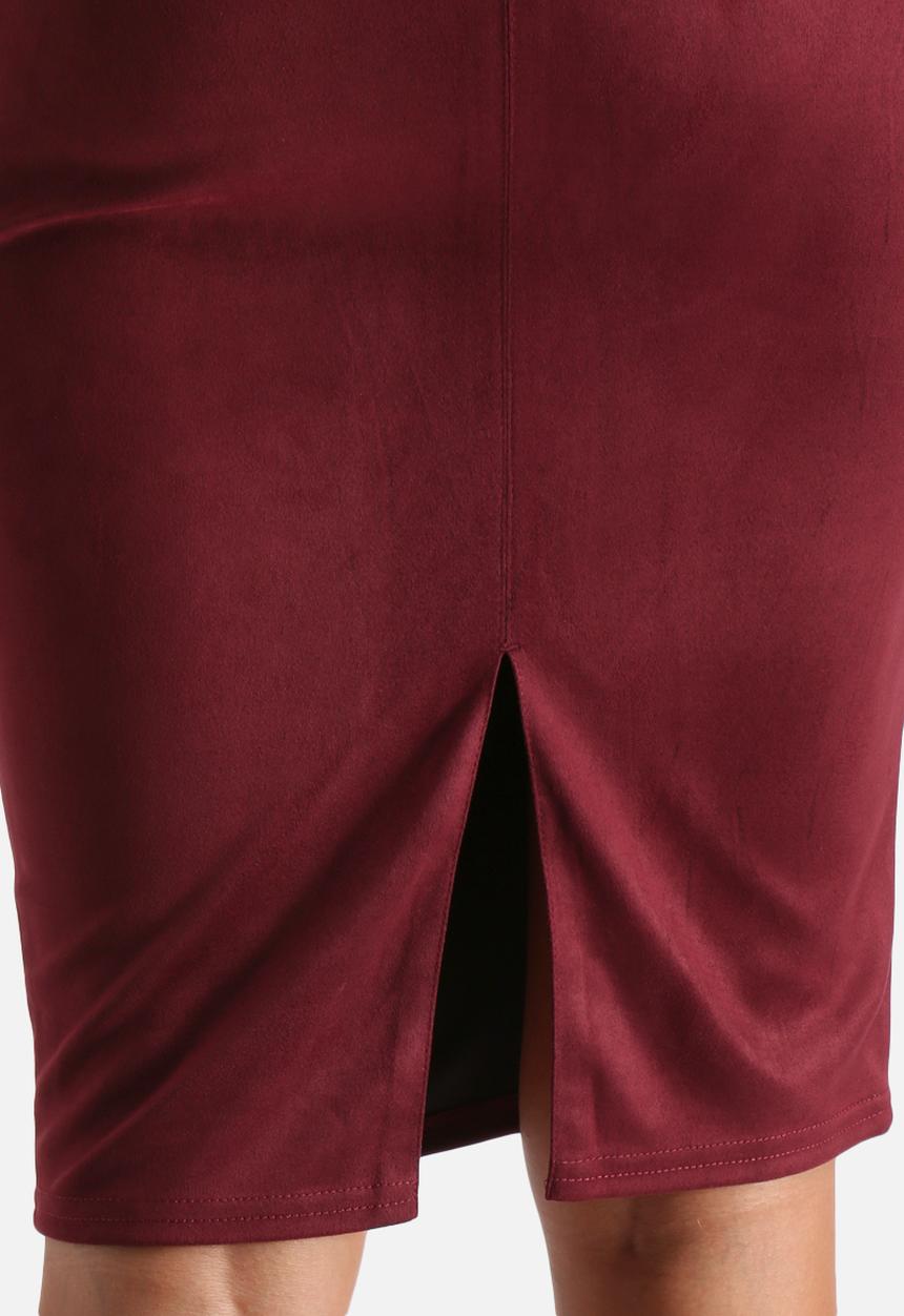 AX Paris - Faux Suede Midi Skirt