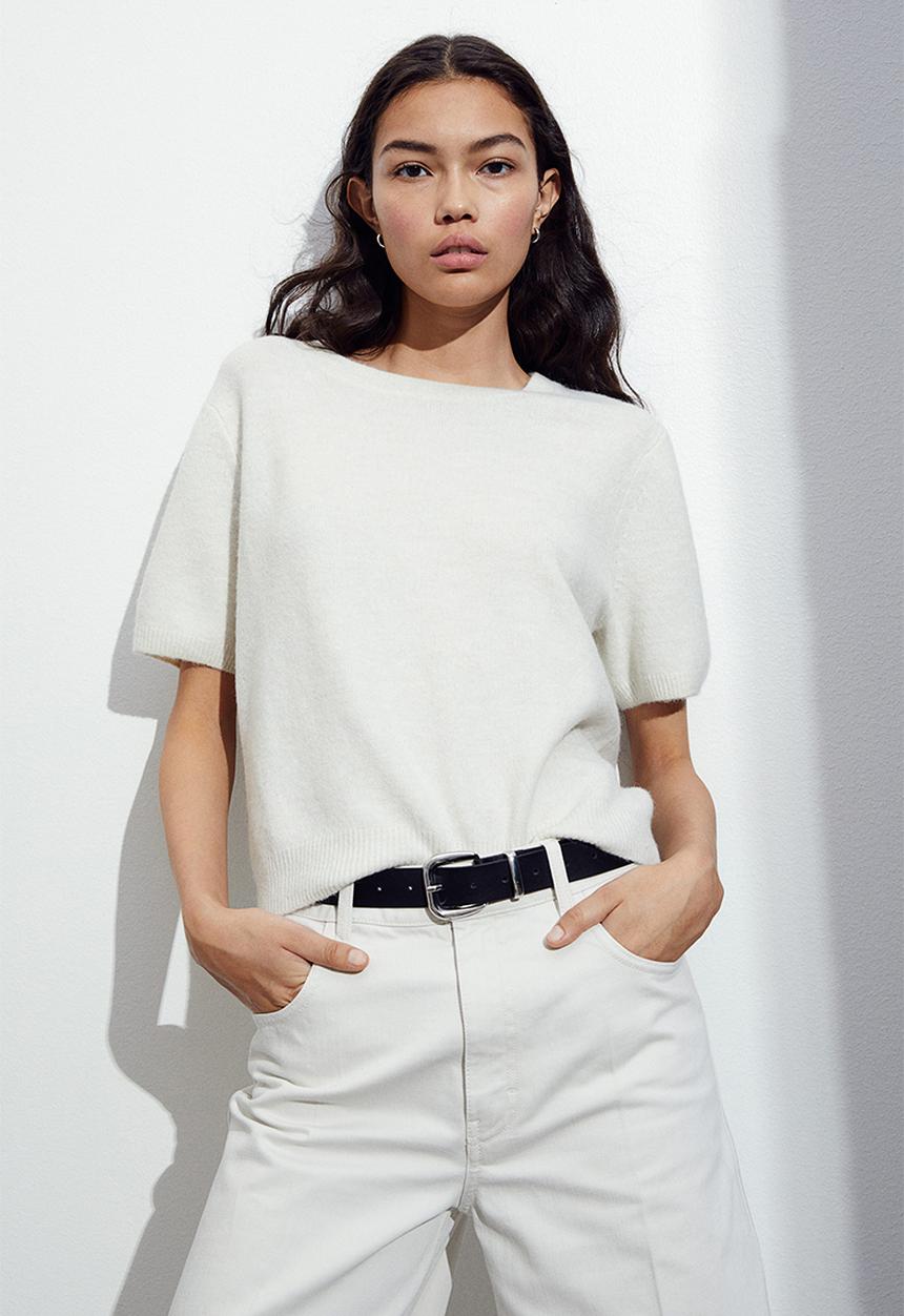 H&M - Fine-knit jumper - beige