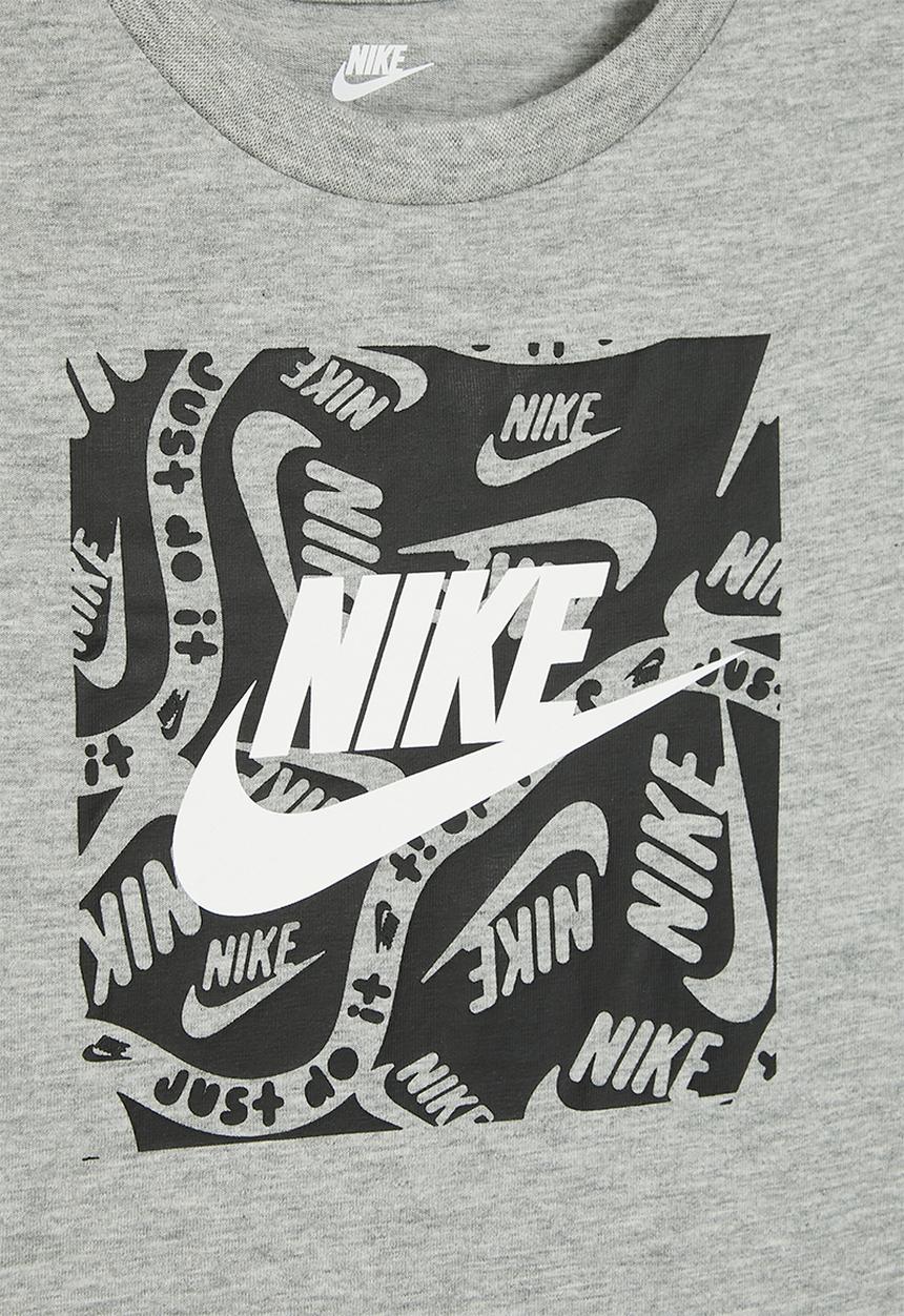 Nike - Nike brandmark square basic tee - dk grey heather