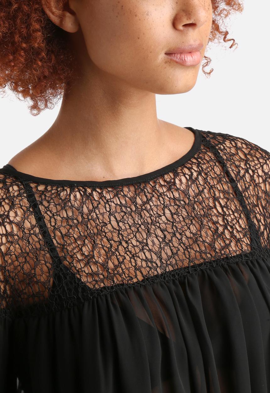 AX Paris - Sheer Crochet Top