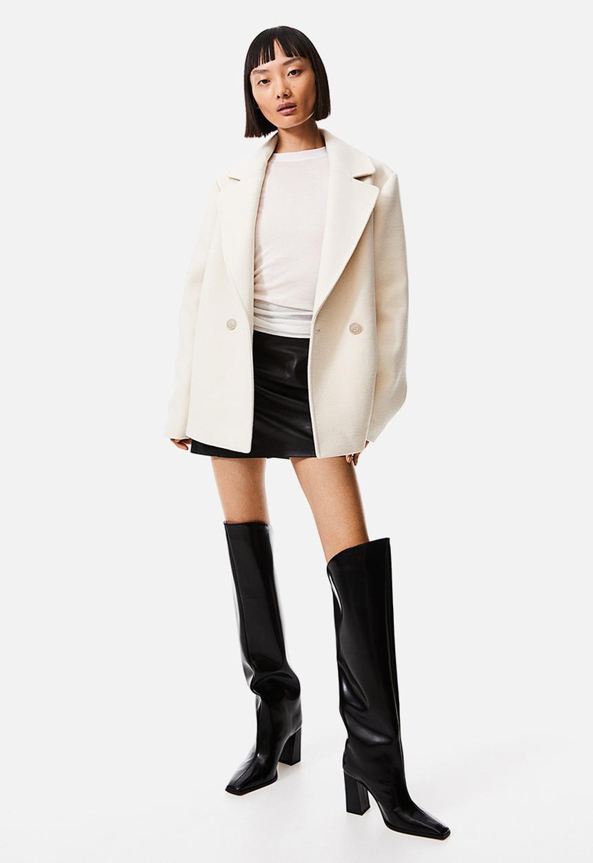 H&M - Double-breasted jacket - white
