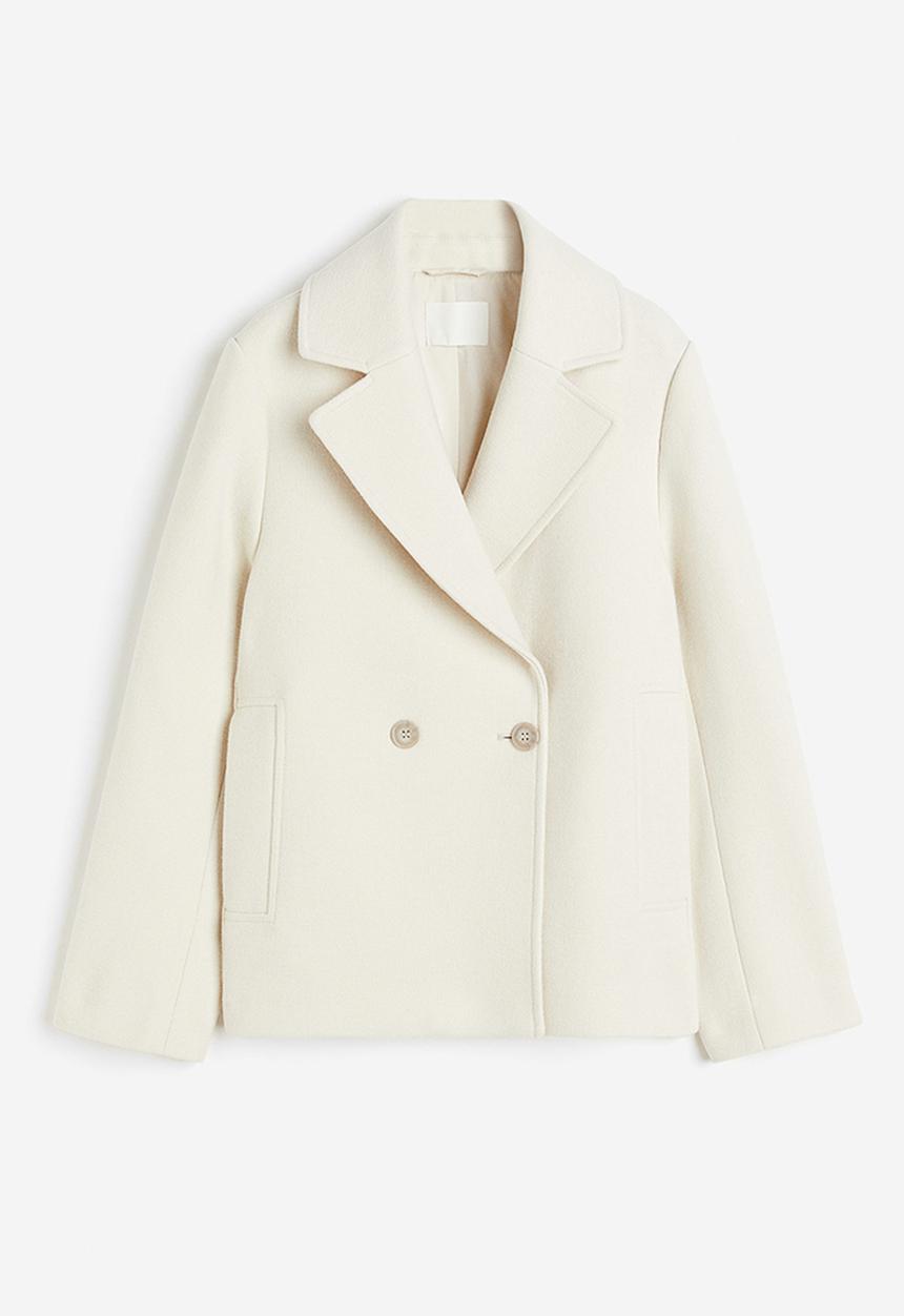 H&M - Double-breasted jacket - white