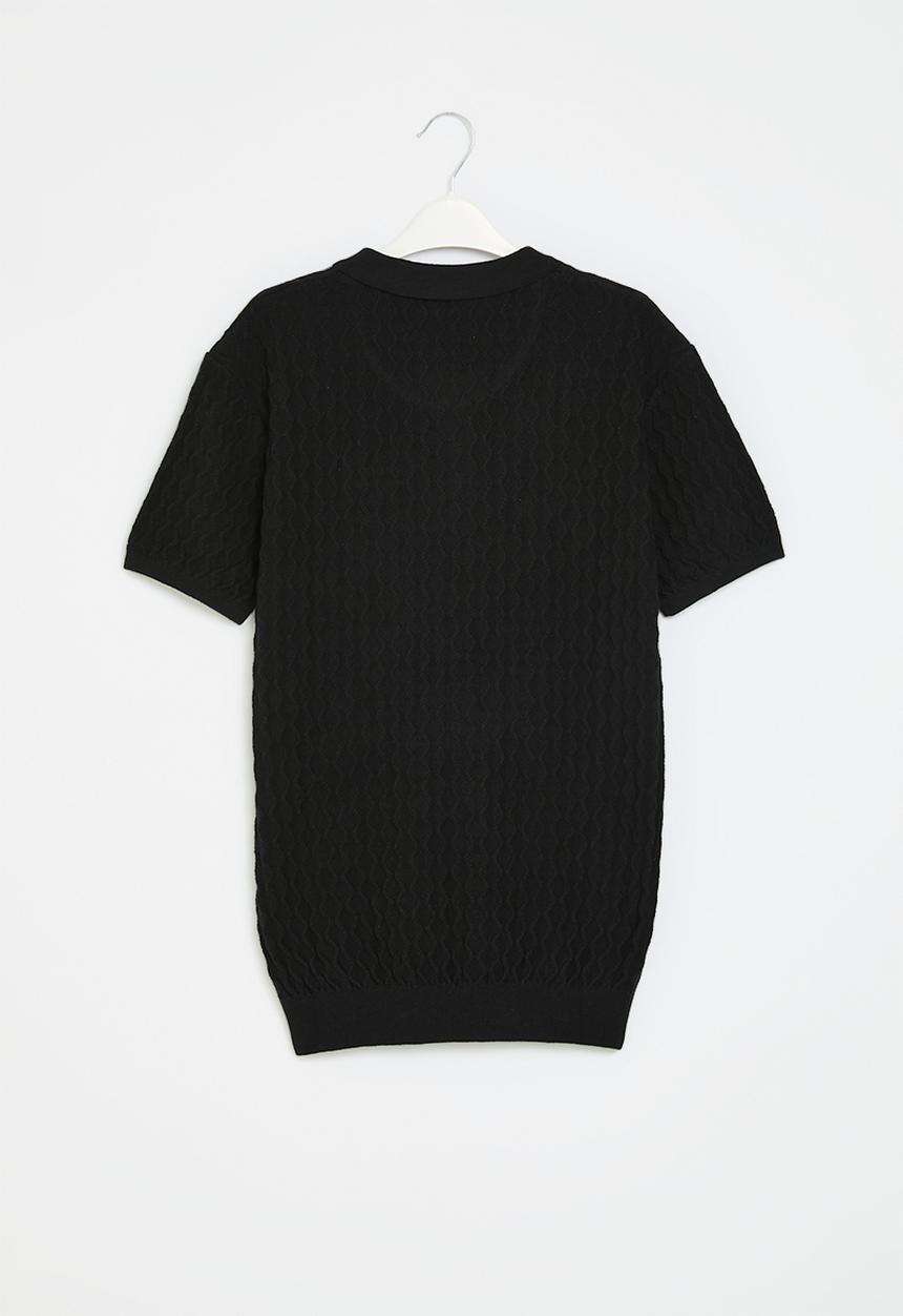 SOVIET - Boys knitted golfer - black