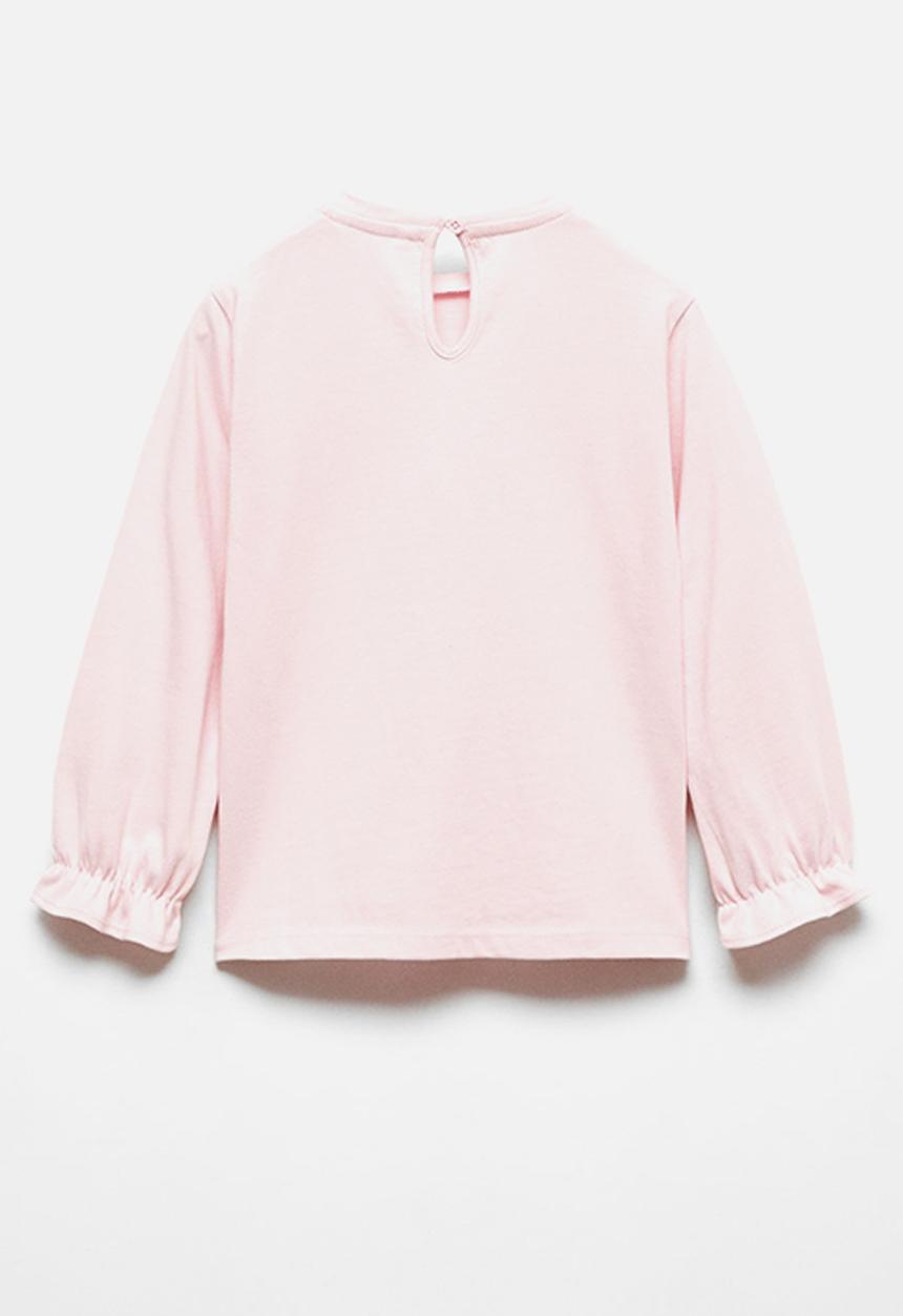 MANGO - T-shirt hug - mauve