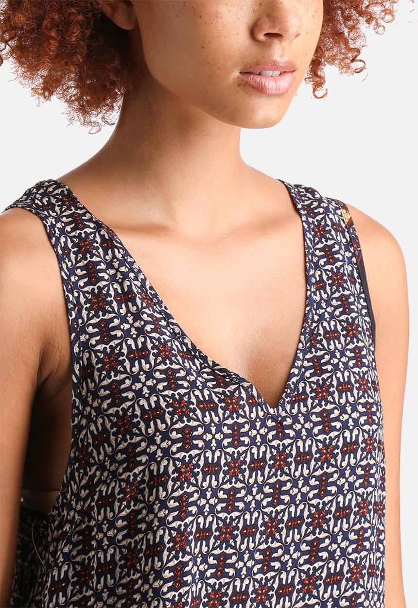 AX Paris - Baroque Printed Side Split Top
