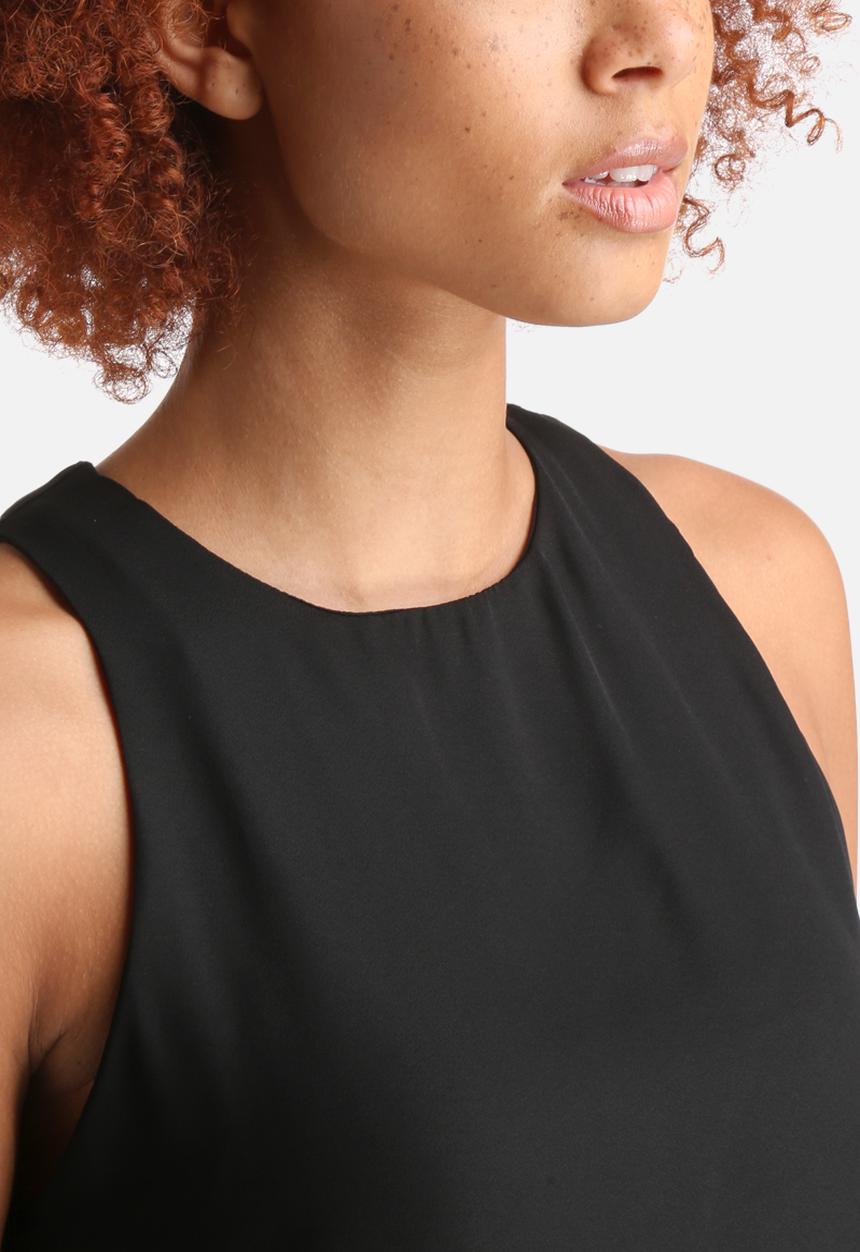 AX Paris - Asymmetric Hem Chiffon Top