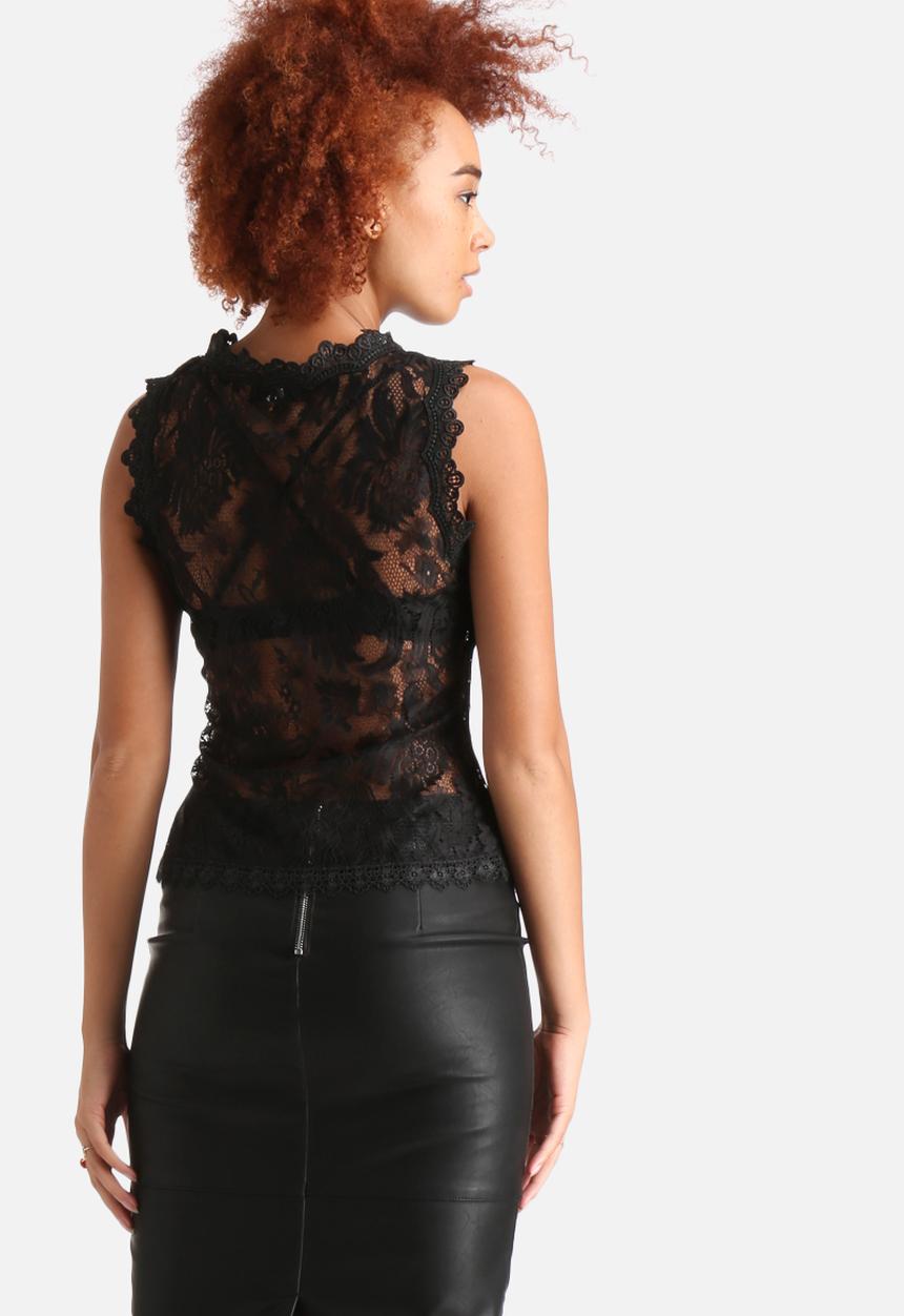 AX Paris - Crocheted Lace Top