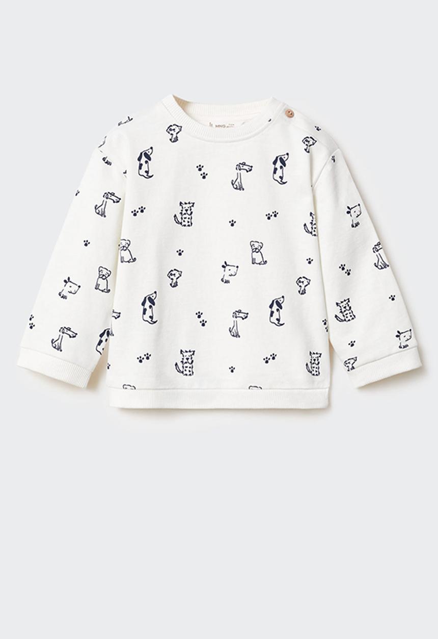 MANGO - Sweatshirt doggy - offwhite
