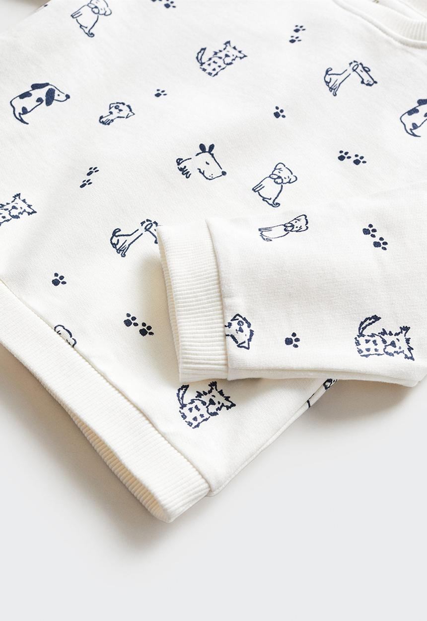MANGO - Sweatshirt doggy - offwhite