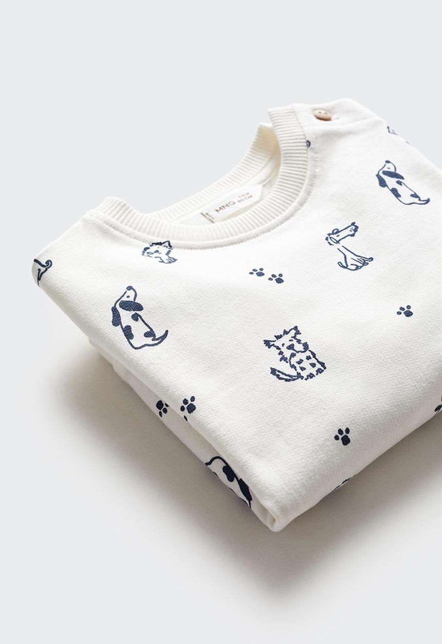 MANGO - Sweatshirt doggy - offwhite