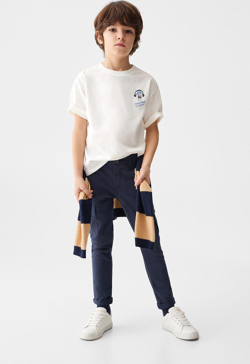 MANGO - T-shirt urban - offwhite
