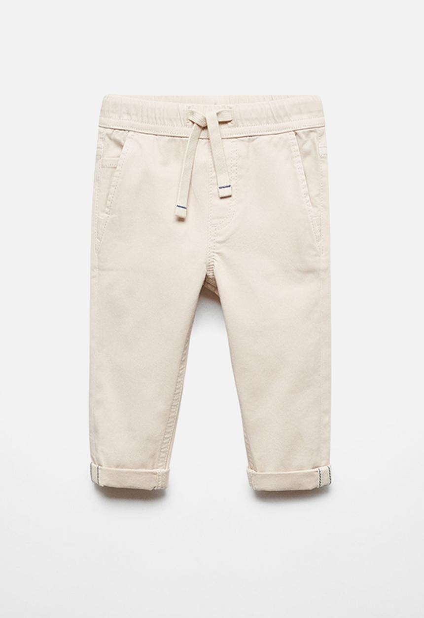 MANGO - Trousers cord - ice-white