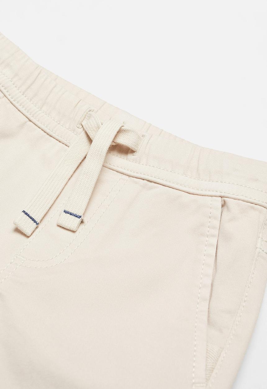 MANGO - Trousers cord - ice-white